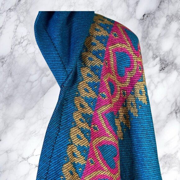 Follow Your Heart Fringed Boho Poncho - Picture 10 of 12